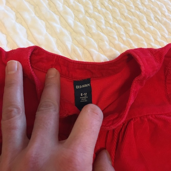 Old Navy Mini-Corduroy Shirt Dress, Sz 6-12Mo Rbig - Picture 5 of 6